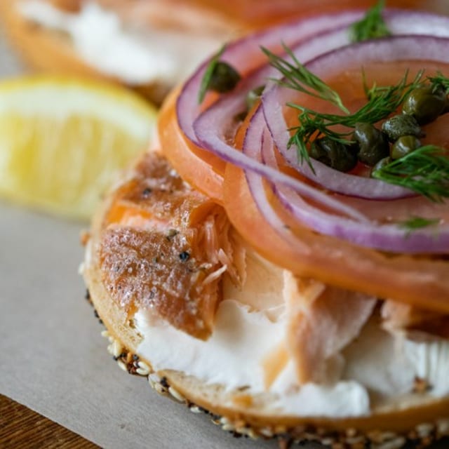 Smoked Salmon Bagel.