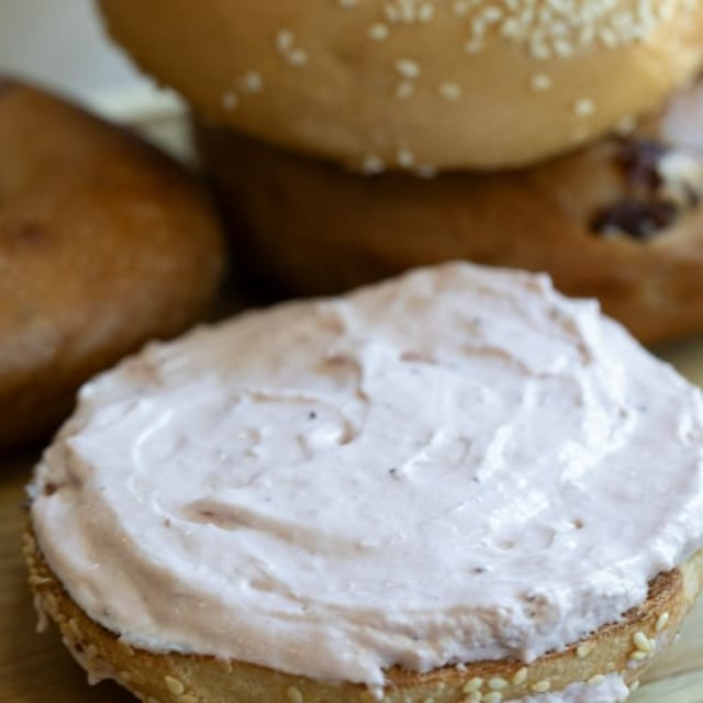 Bagel with Flavored Cream Cheese.