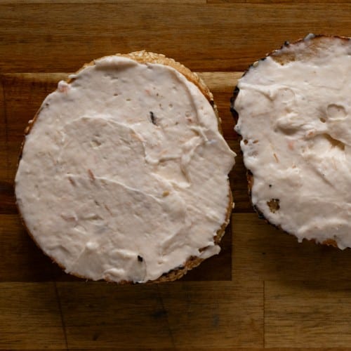 Bagel with Salmon Cream Cheese.