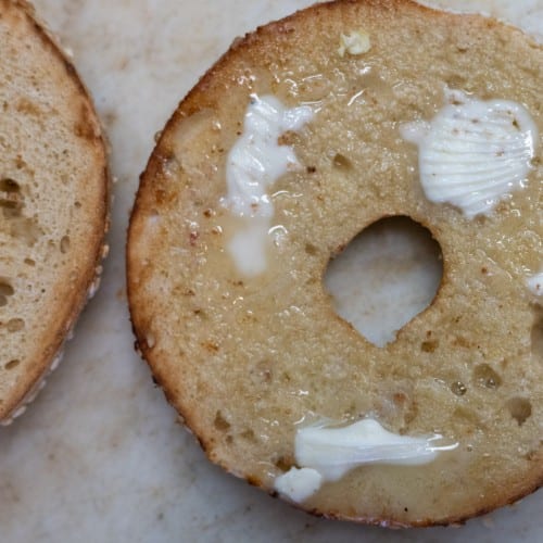 Bagel with Earth Balance.
