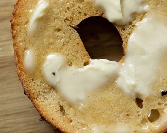 Bagel with Butter & Jam.